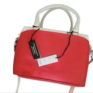 NWT Gianni Notaro Made In Italy Genuine Leather Satchel Purse Doctors Bag Retro